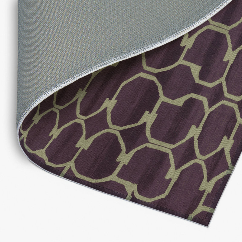 Tapis noir intérieur et extérieur Trellis, Rectangulaire 8 pi x 10 pi