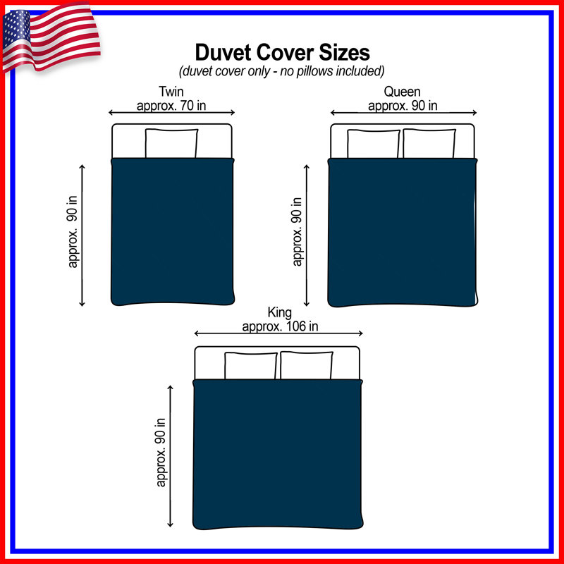 Solid Teal Background Duvet Covers, Twin