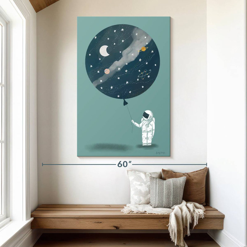 Ashelle astronaute ballon, H 51 po x l 34 po