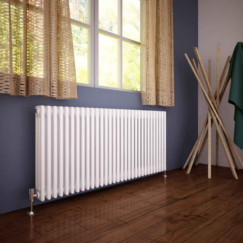 Skyla Horizontal Traditional Colosseum Radiator, 60cm H x 140cm W x 10cm D