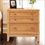Table de chevet 3 tiroirs en bois naturel Asalah