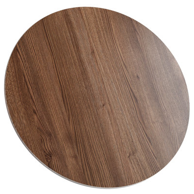 Round Sintered Stone Wood Grain Table Top