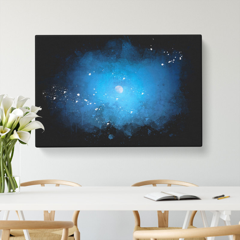 Half Moon - Wrapped Canvas, 40cm H x 60cm W x 3cm D