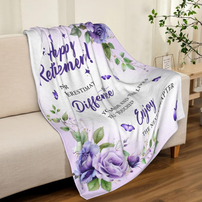 Cadeaux de retraite pour femmes 2026, cadeaux de retraite pour femmes, cadeaux de retraite pour femmes, cadeaux de retraite pour collègues d'infirmière enseignante, cadeaux d'adieu pour coworker, couverture de retraite pour femmes 30 po x 40 po