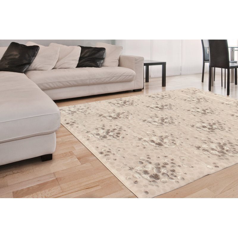 Polka Dots Area Rug, Rectangle 132 x 191cm