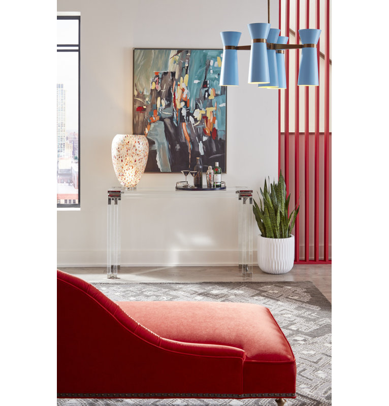 Bowen 54'' W Glass Console Table