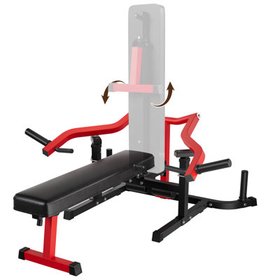 Adjustable Chest Press Machine，450LBS Max Load，Converging Arms，Full Body Strength Training