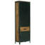 Industrial Solid Mango Wood Tall Bookcase