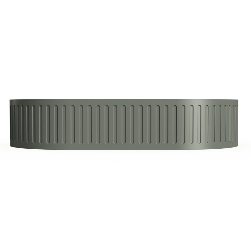 Concrete Vessel Oval Modern Bathroom Sink