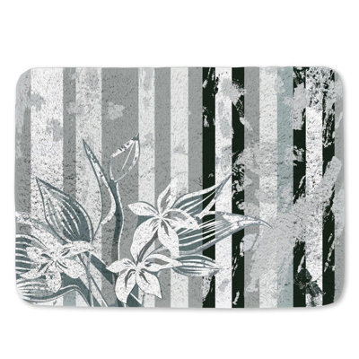 Tapis de bain patchwork botanique