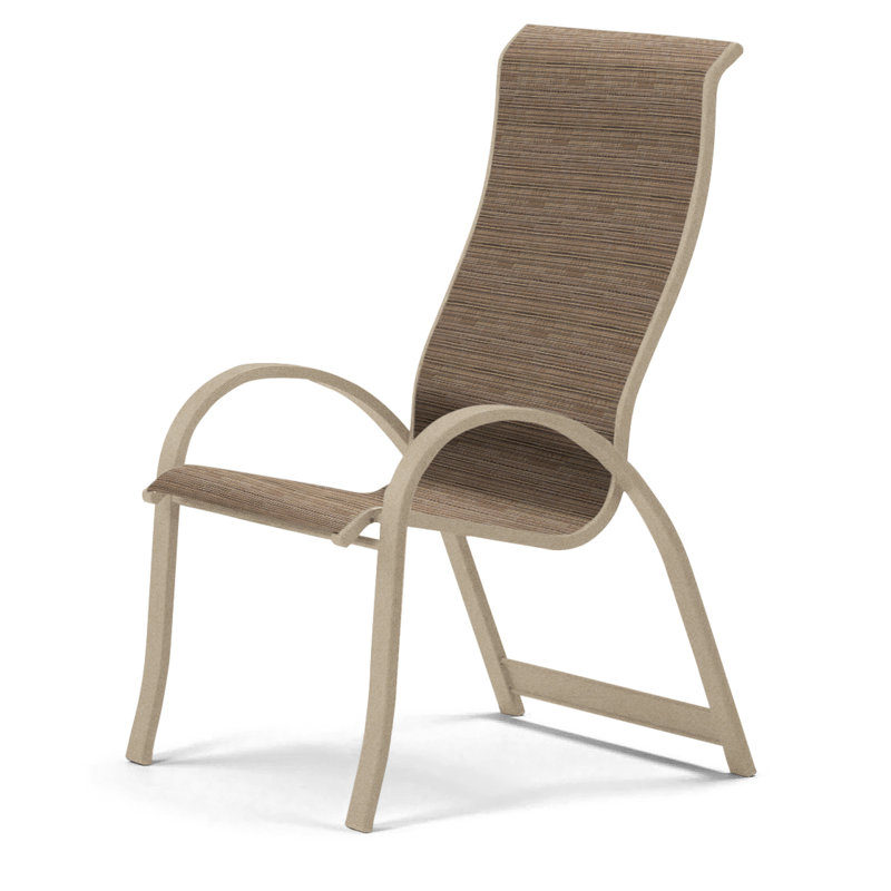 Chaise de patio empilable Hirotaka Supreme, Performance de l'écorce, Désert texturé