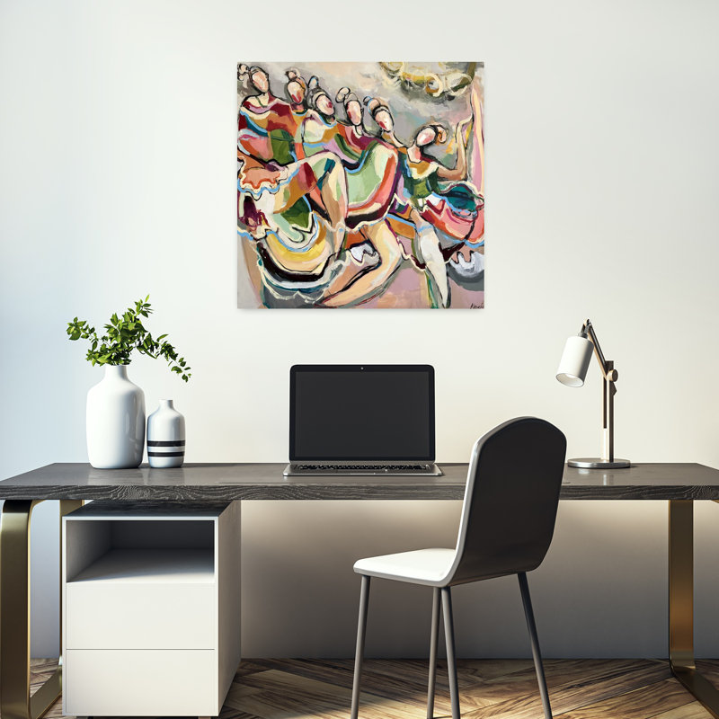 Art contemporain contemporain abstrait, H 18 po x l 18 po