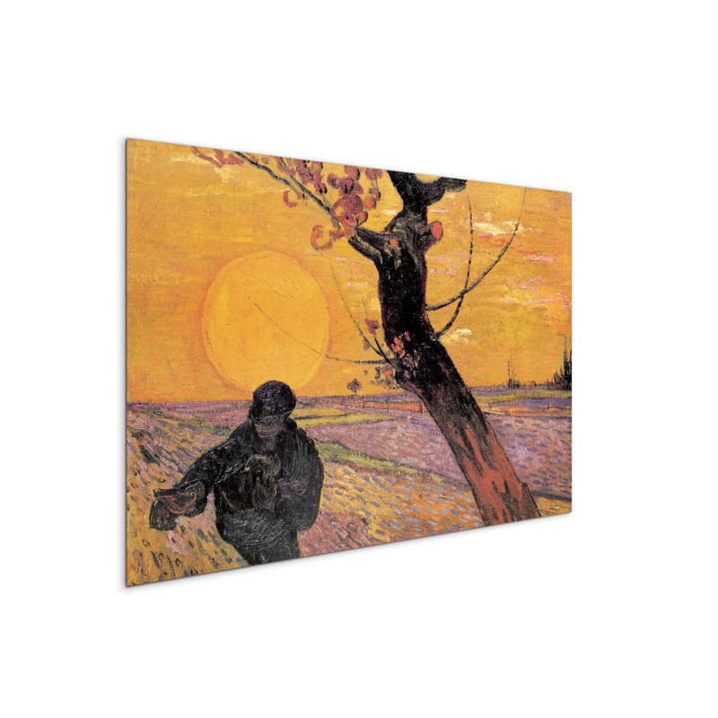 The sower by Art Studio 53×80 cm MetalArt Materic Aluminum Satin Effect, Frameless Panel, Lightweight Ready to Hang