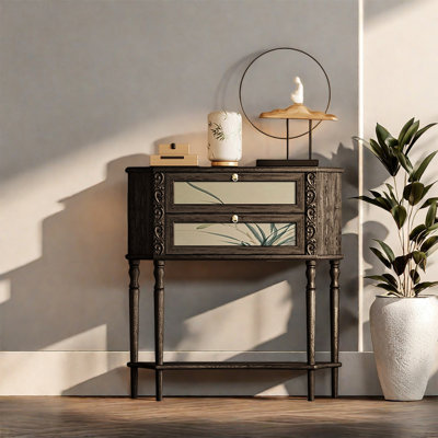 Spacious Pine Wood Storage Drawer Cabinet