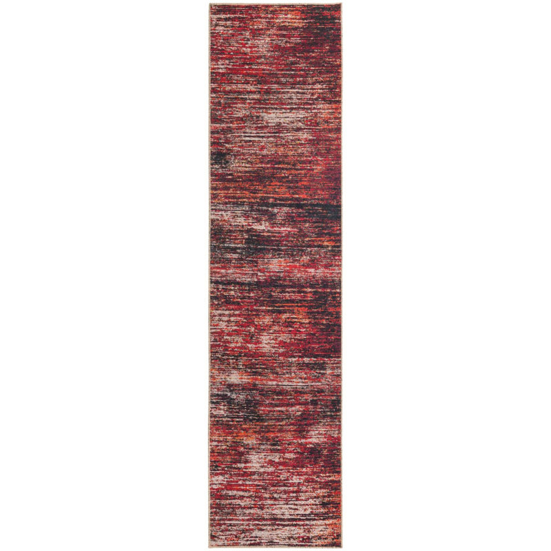 Ikhasa Chenille Abstract Indoor Rug, Runner 2'6" x 10'