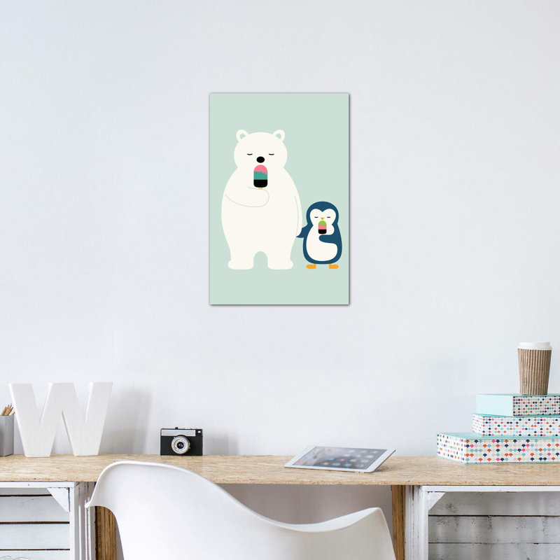 «Stay Cool» par Andy Westface - impression d'art graphique, H 40 po x l 26 po x P 1,5 po, Toile tendue, Pas de tapis