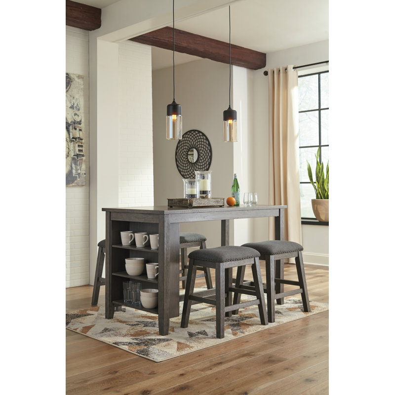 Caitbrook Counter Height Dining Table and 4 Barstools