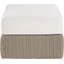 Table basse / repose-pieds de patio en tissu et osier Delmos-377687026