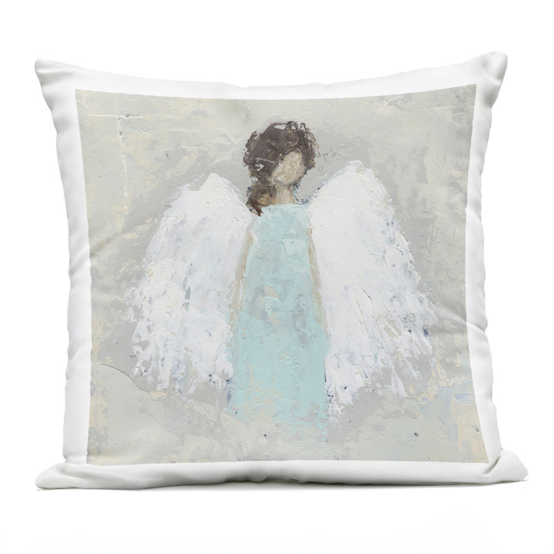 Oreiller imprimé Soft Angel Impression par Cassandra Cushman