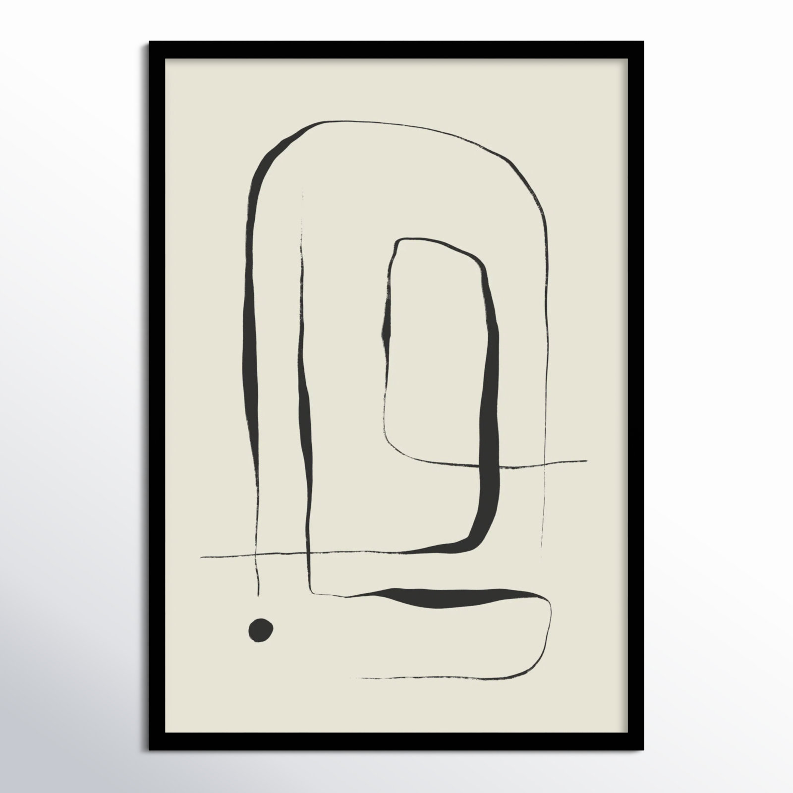 Galya "The Point No. 2" Print by Treechild, Black, 33" H x 23" W