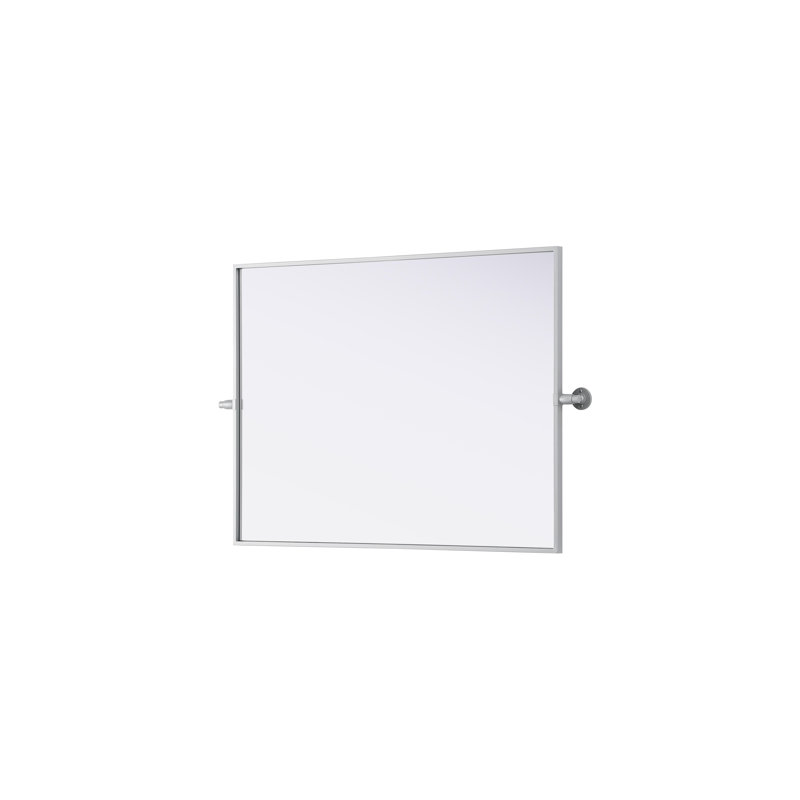 Amoura Pivot Mirror, Silver, 36" x 27"