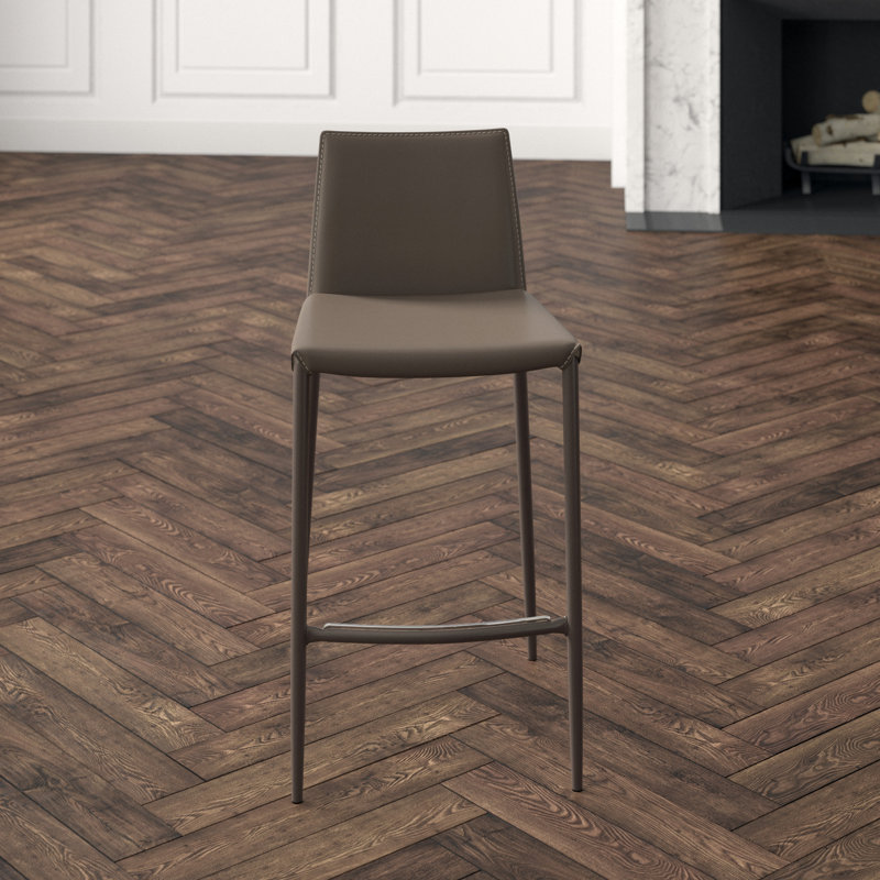 Boheme Upholstered Counter Stool, Matte Taupe