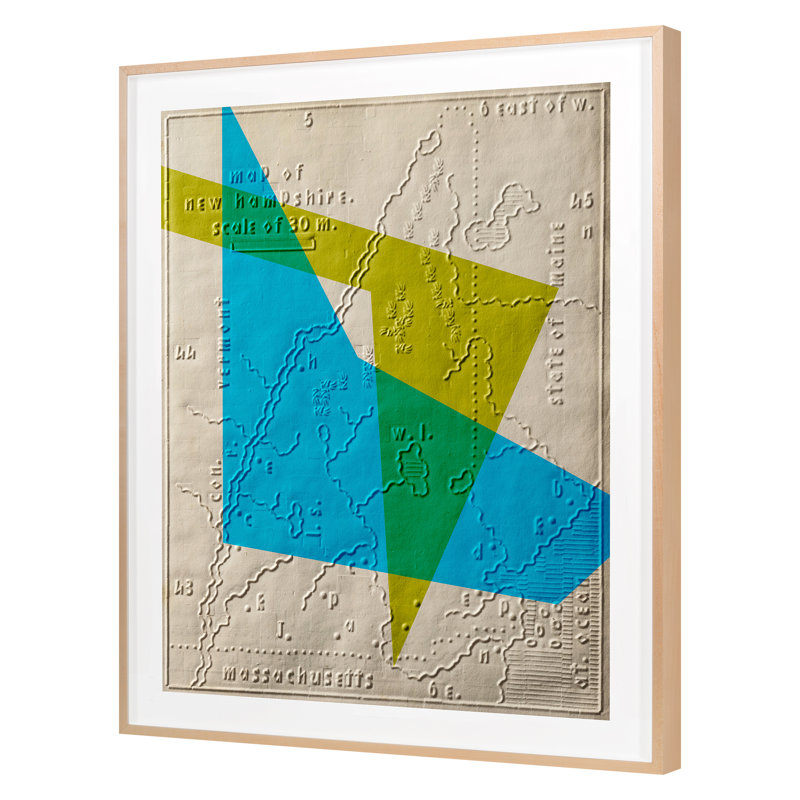 Graphic Map 3 Print by THE Studio, 25'' H x 20'' W