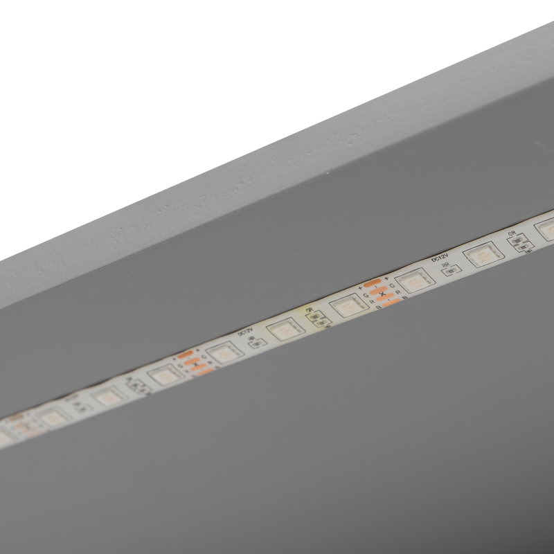 Lit plateforme simple Arleston, Gris