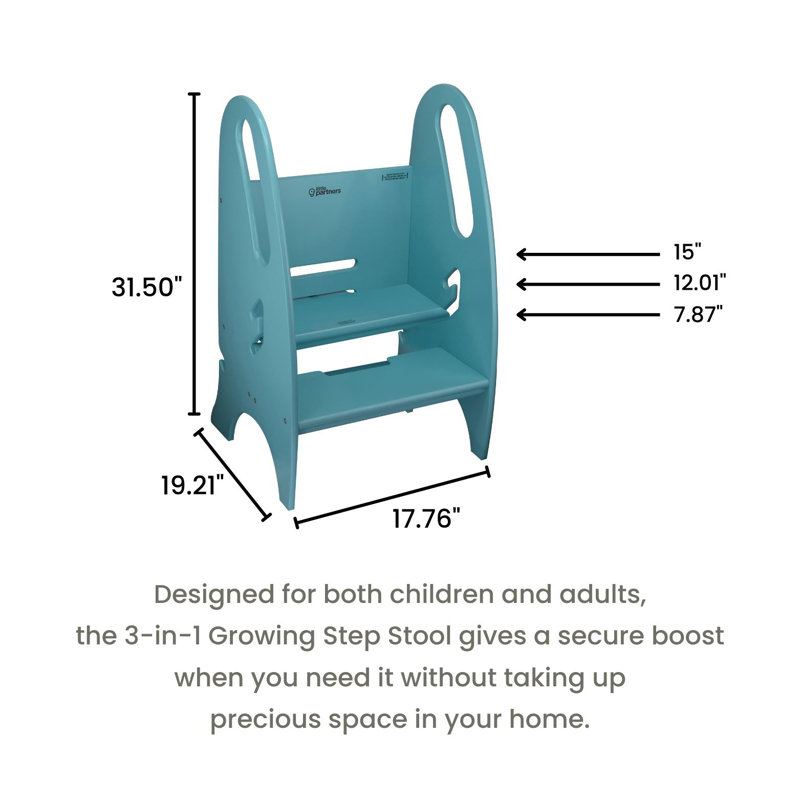 Marchepied 3 en 1, Turquoise