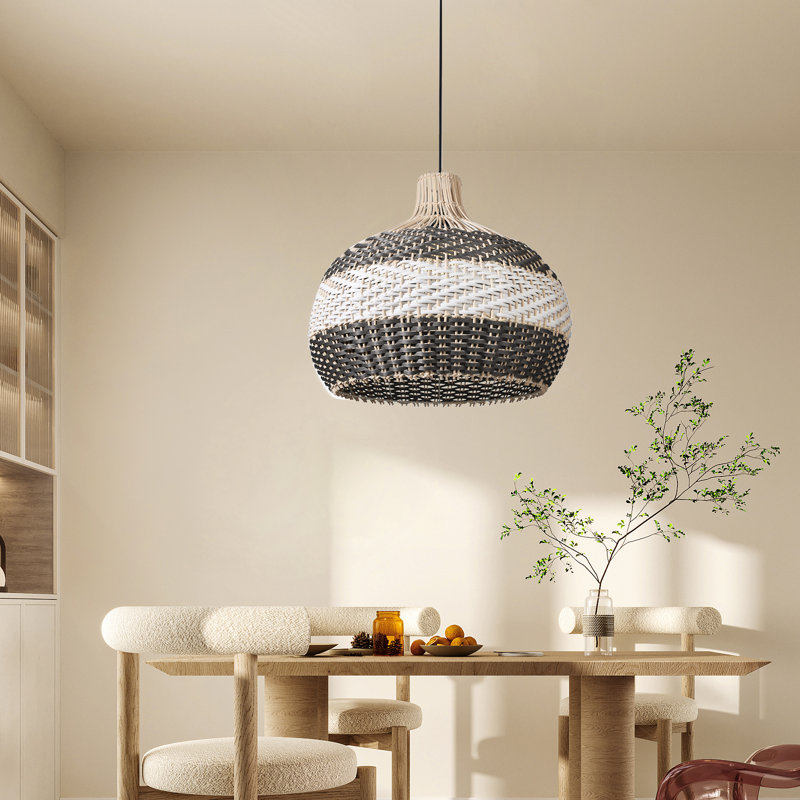 Luminaire suspendu dôme gris clair Apergis 1, H 19,68 po x l 19,68 po x P 19,68 po