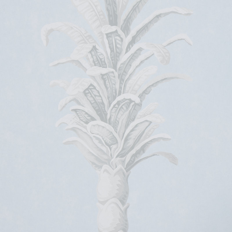 Schumacher x Miles Redd Villa Palm Panel, Alabaster