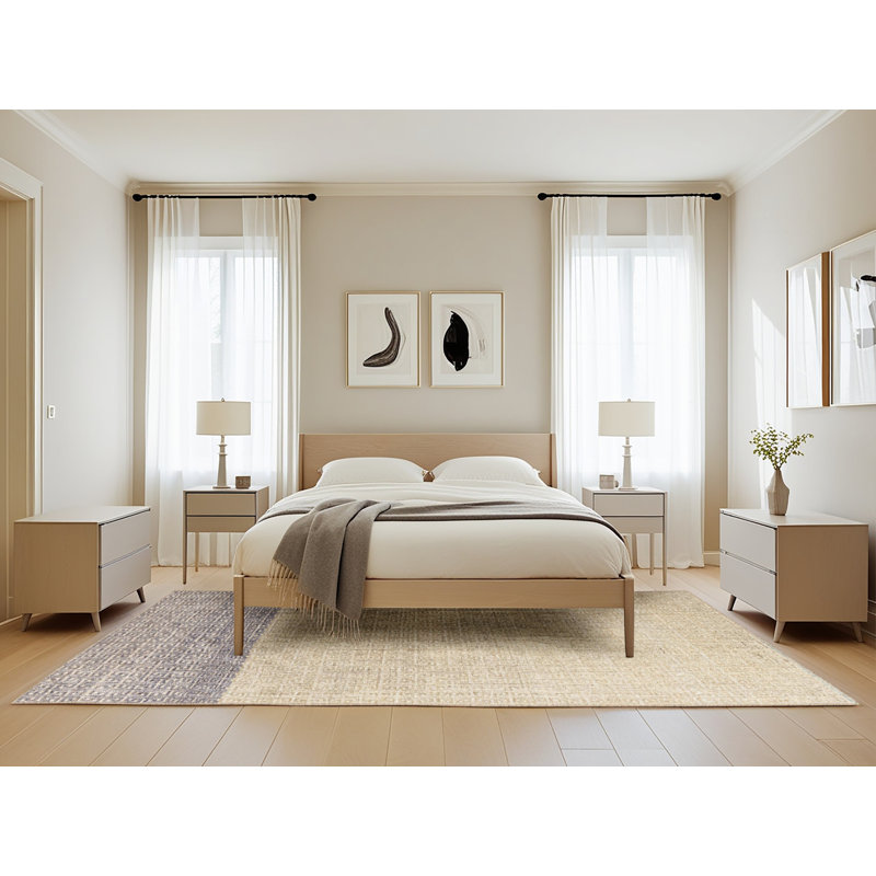 Tapis abstrait moderne 4547, Rectangle de 5 pi x 8 pi