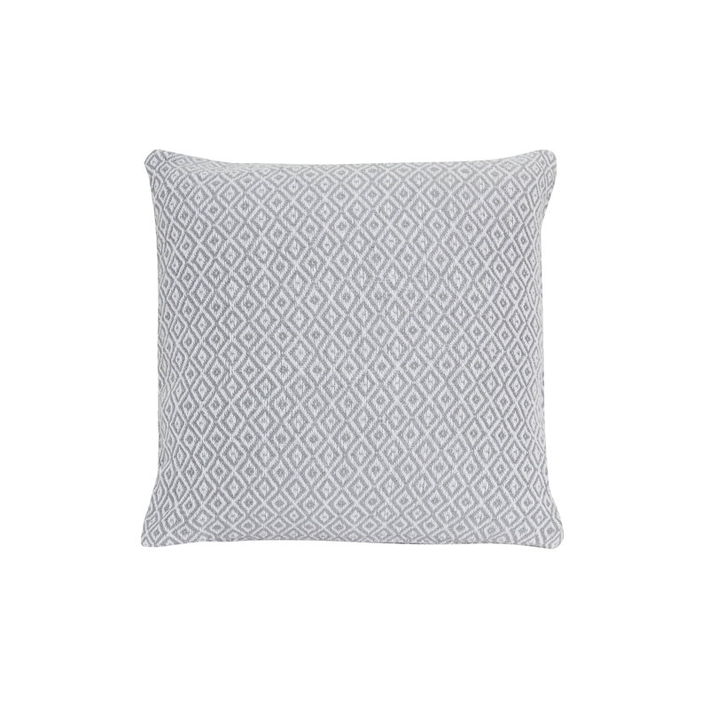 Square Cushion Cover, Silver, Square 43cm