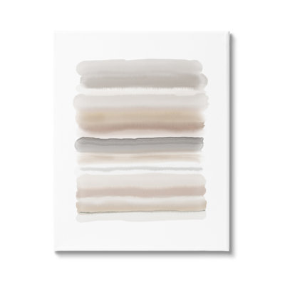 " Simple Abstract Boho Tan And Brown Opaque Watercolor " by Urban Epiphany