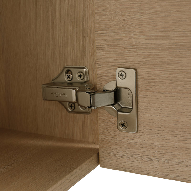 Ensemble de meuble-lavabo flottant simple 18 po avec plateau en céramique Kejuana