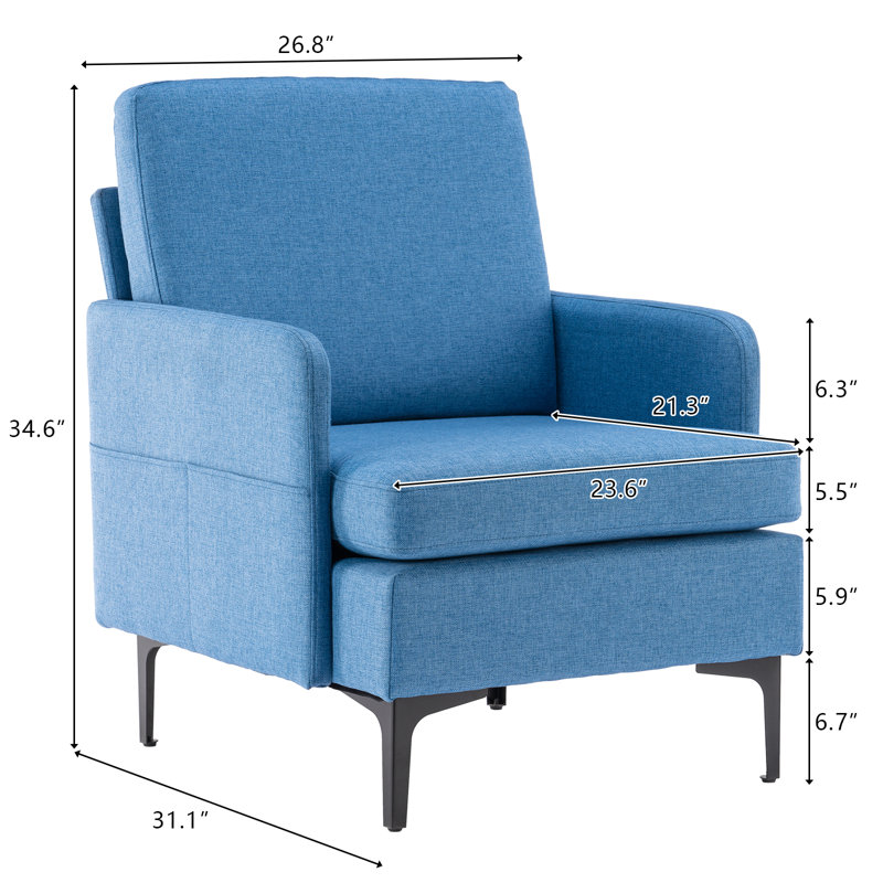 Méridienne gris, Lin bleu