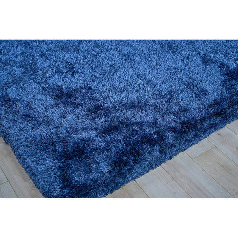 Sumo Shag Area Rug in Navy, Rectangle 9'6" x 13'6"