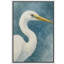 «White Aiget Portrait» sur fond bleu, reproduction d'art sur toile-120783547-120783551