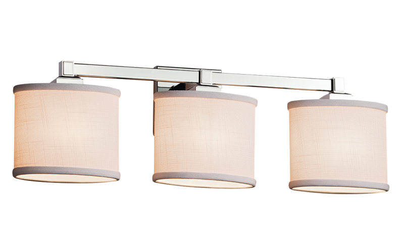 Favela 3 - Light Dimmable Vanity Light, Polished Chrome, Cream