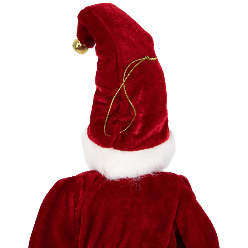 Figurine monarque de Noël 18 po rouge et vert