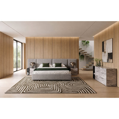 Oteri - Modern Grey 4-Piece Bedroom Set