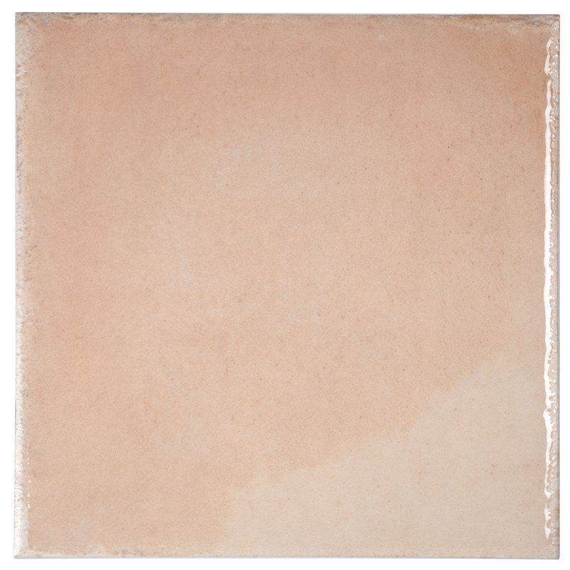 Cadence 8x8 Faded Terracotta Porcelain Zellige Square Wall and Floor Tile (12.49 sq ft/case) - 29 Pack, Terracotta/Beige