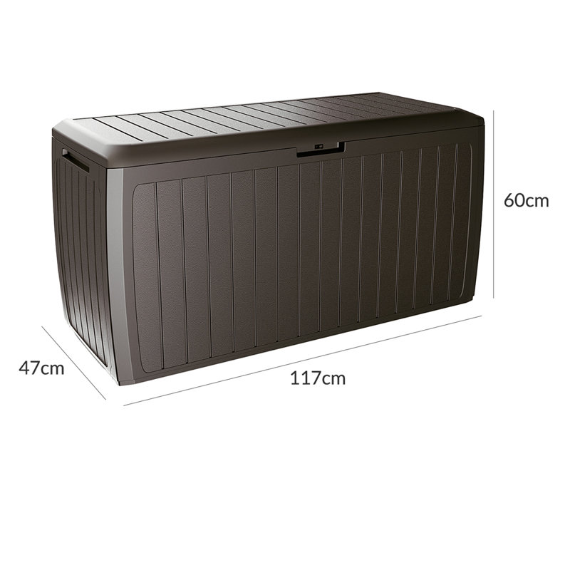 290 L Storage Box Board Plus Made of Plastic, Brown
