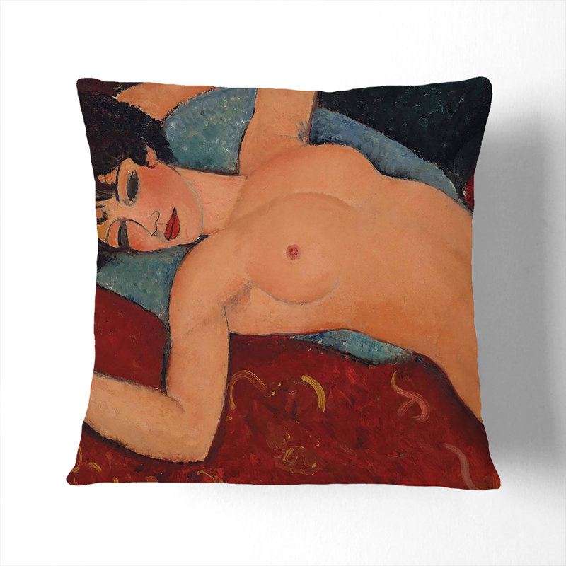 Nude Female Vol.1 Square Throw Cushion, 55cm H x 55cm W x 20cm D, White