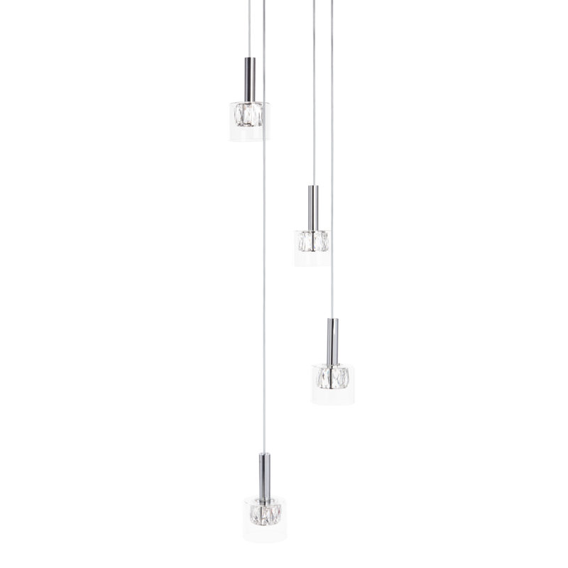 Kyleigh 4 - Light Chrome Cluster Pendant