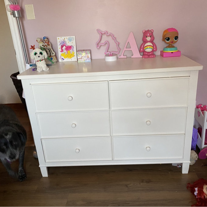 angel line heather 6 drawer double dresser Angel Line Madison 6 Drawer Double Dresser, Multiple Colors
