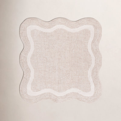 Hand-Tufted Geometric Wool Rug