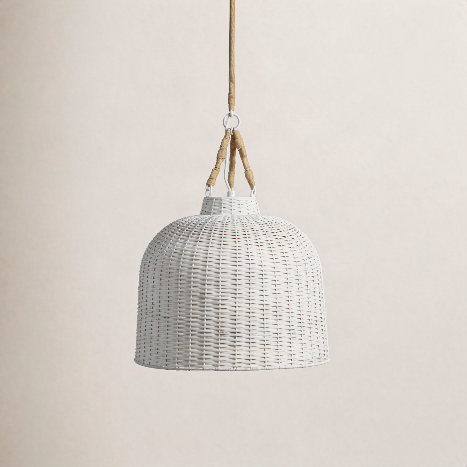 Dimmable Single Light Pendant, 18.5" H x 22" W x 22" H
