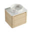 Meuble-lavabo mural 24 po avec lavabo d'art en céramique et porte à fermeture en douceur, emballage KD, contreplaqué-914234083-914234092