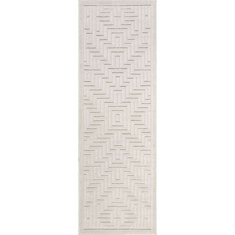 Latitude Run® Zinnia Geometric Indoor/Outdoor Area Rug, Rectangle 9' x 12'